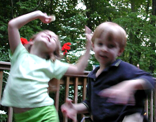 Emma and Aidan dancing, Hart Family photo