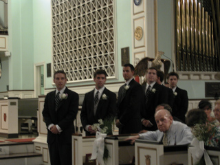 Drew and the groomsmen , Trish and Drew's Wedding photo