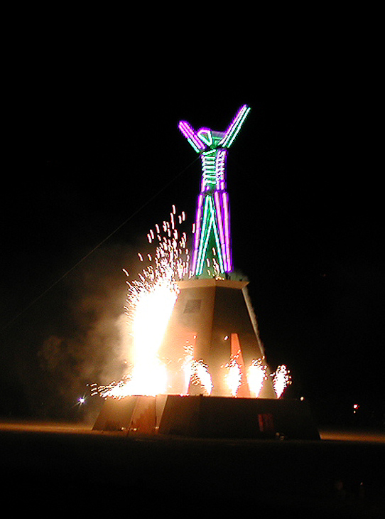 The Man Ignites, Burning Man photo