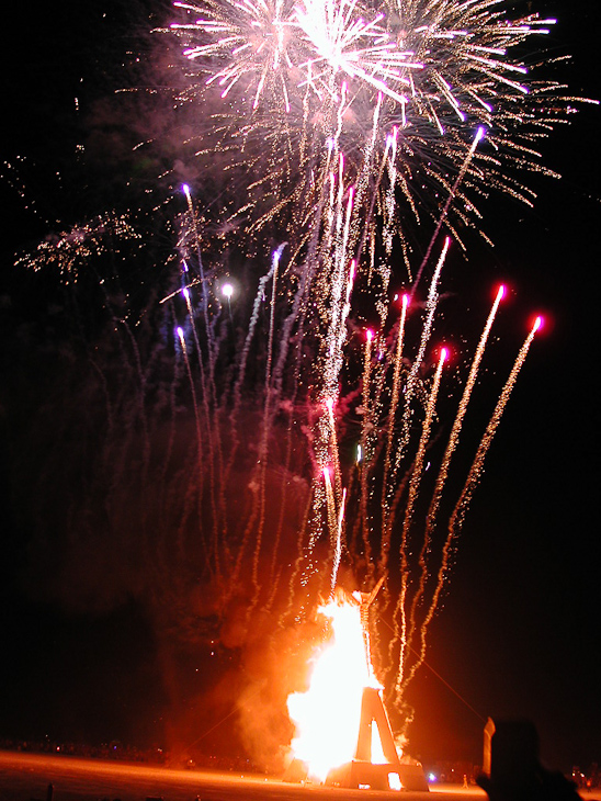 Fireworks, Burning Man photo