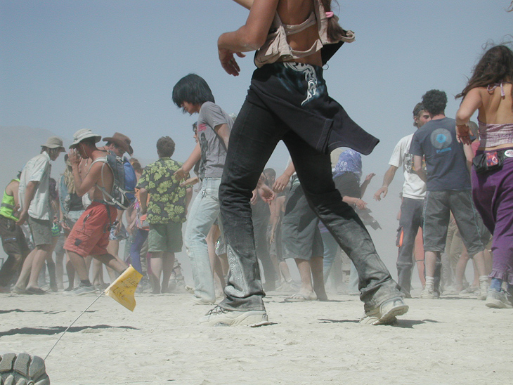 Dancing At Sunrise, Burning Man photo