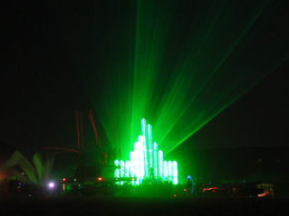 Approaching Emerald City, Burning Man photo