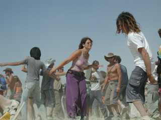 Dancing At Sunrise, Burning Man photo