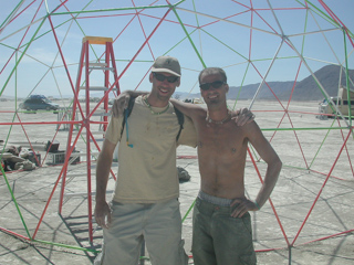 Pete and Brenden, Burning Man photo