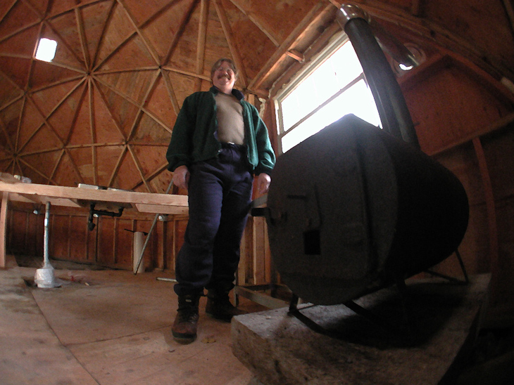 Dave & Wood Stove, Idaho photo