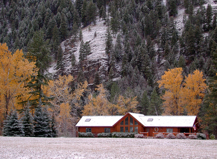 Our house in the valley, Montana photo
