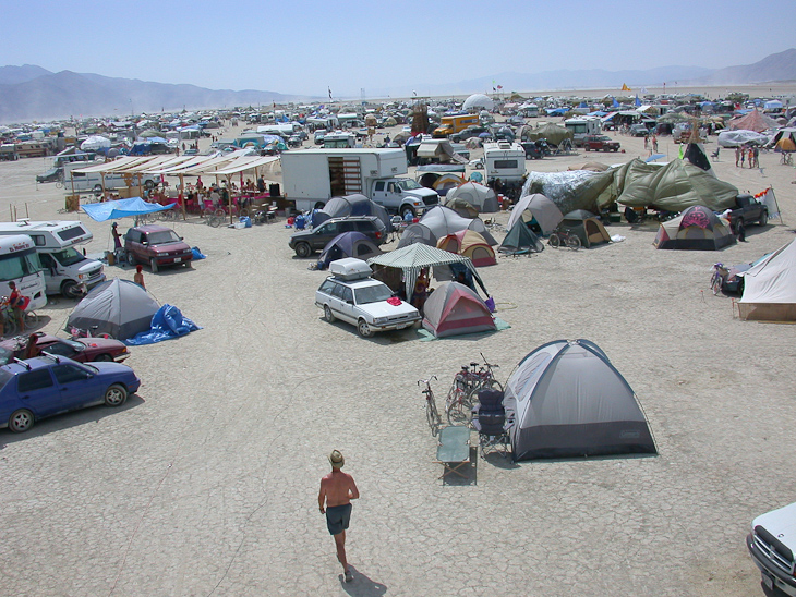 View from the tower, Burning Man 2002 photo