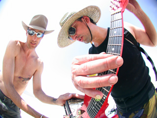 Marc and Roy, Burning Man 2002 photo