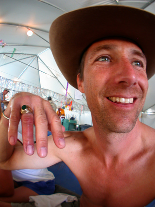 Marc's Finger, Burning Man 2002 photo