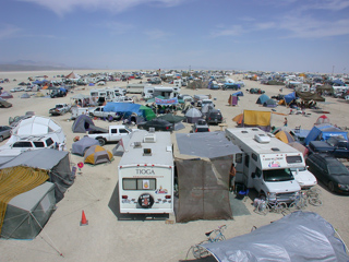 View from the tower, Burning Man 2002 photo