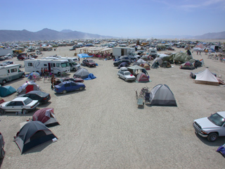 View from the tower, Burning Man 2002 photo