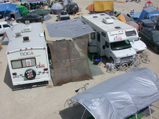 View from the tower, Burning Man 2002 photo