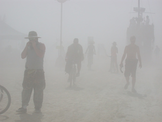 Dust Storm, Burning Man photo