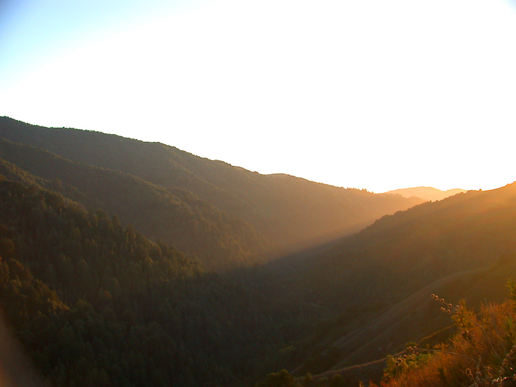 View from Bottchers Gap, Pico Blanco photo