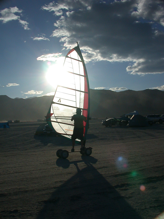 Land windsurfer, Burning Man photo