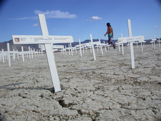 Crosses, Burning Man photo