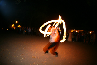 Fire Dancing, Brett and Caitlin's Wedding photo