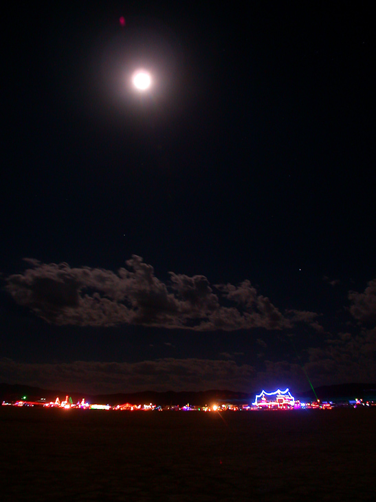 Moonlight on the Playa , Burning Man photo
