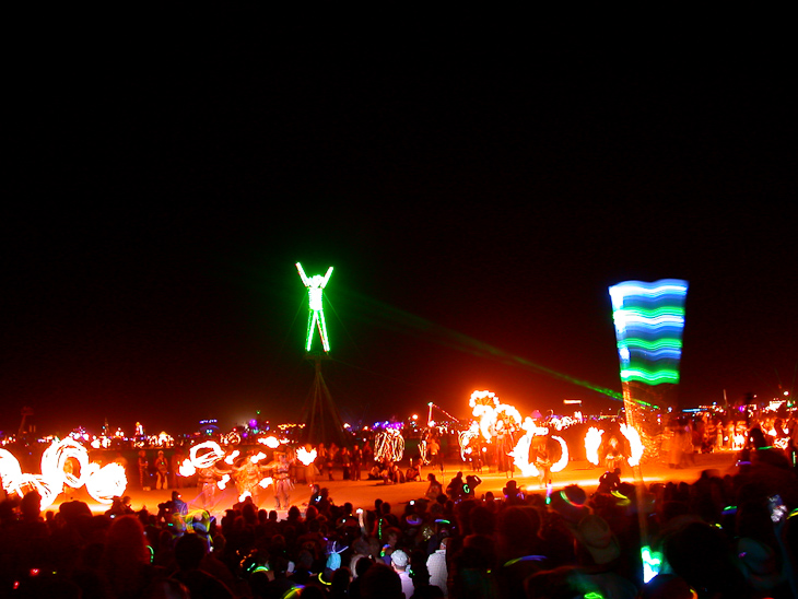 Fire Dancers, Burning Man photo