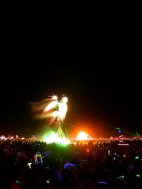 Fireworks, Burning Man photo