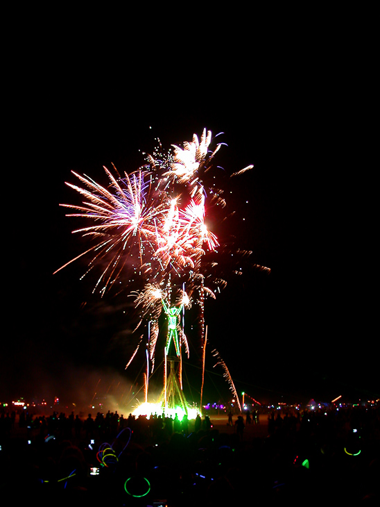 Fireworks, Burning Man photo