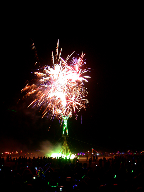 Fireworks, Burning Man photo