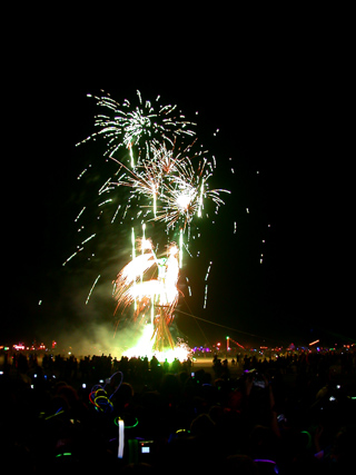 Fireworks, Burning Man photo