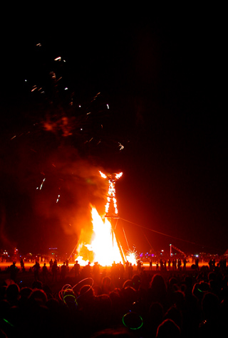 The Man Burns, Burning Man photo