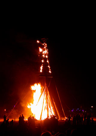 The Man Burns, Burning Man photo