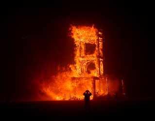 Temple Burn, Burning Man photo