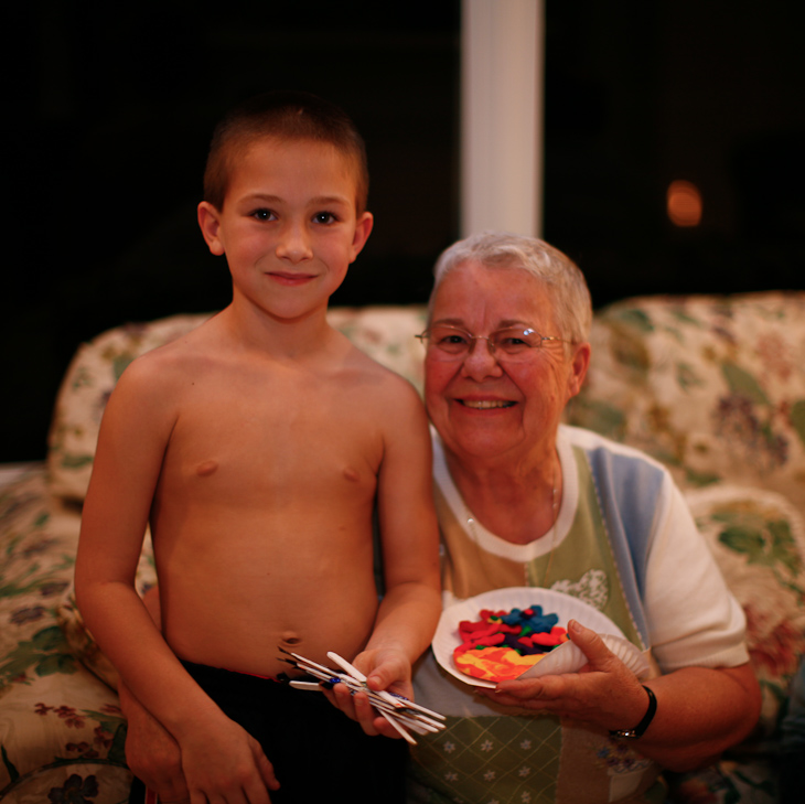 Ben and Mom, Christmas on Marco Island photo