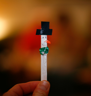 Pilgrim Snowman on a Stick, Christmas on Marco Island photo
