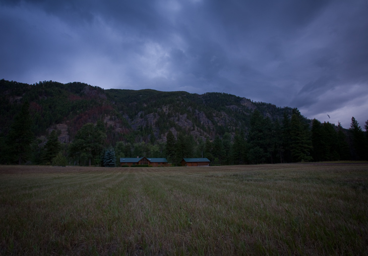 Sapphire Range at Dusk, Montana photo