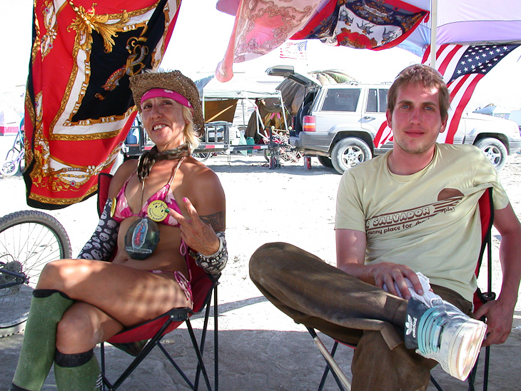 Guadalupe and Christian, Burning Man photo
