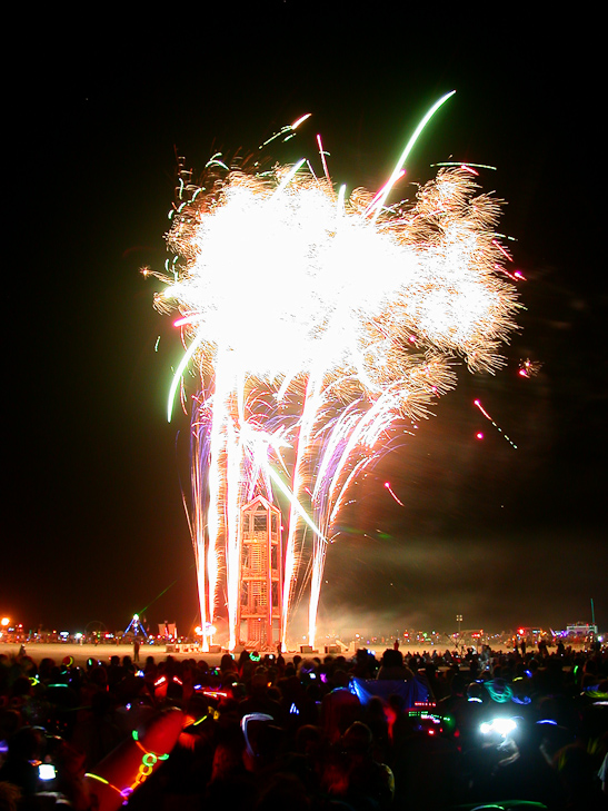 Fireworks, Burning Man photo