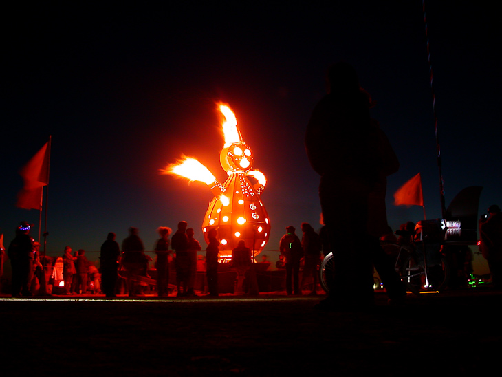 Steampunk Snowman, Burning Man photo