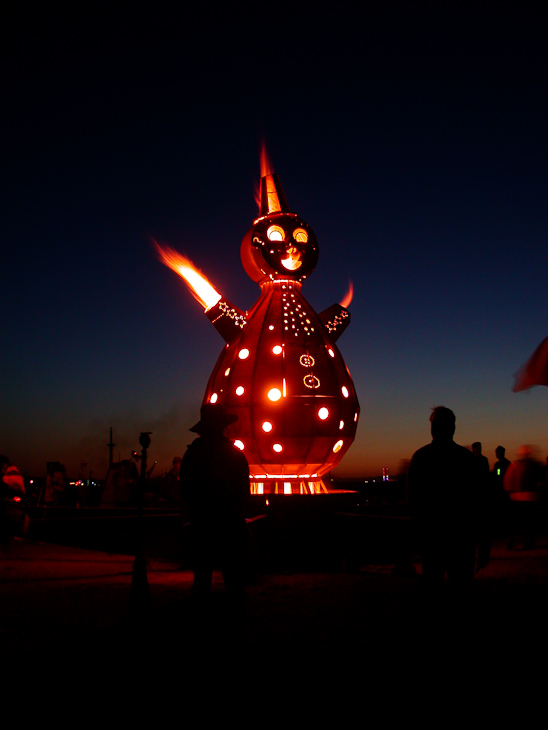 Steampunk Snowman, Burning Man photo