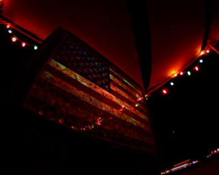 American Flag, Burning Man photo