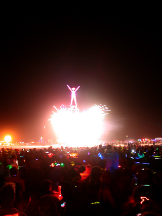 The Burn Begins, Burning Man photo