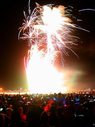 Fireworks, Burning Man photo