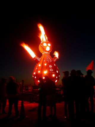Steampunk Snowman, Burning Man photo