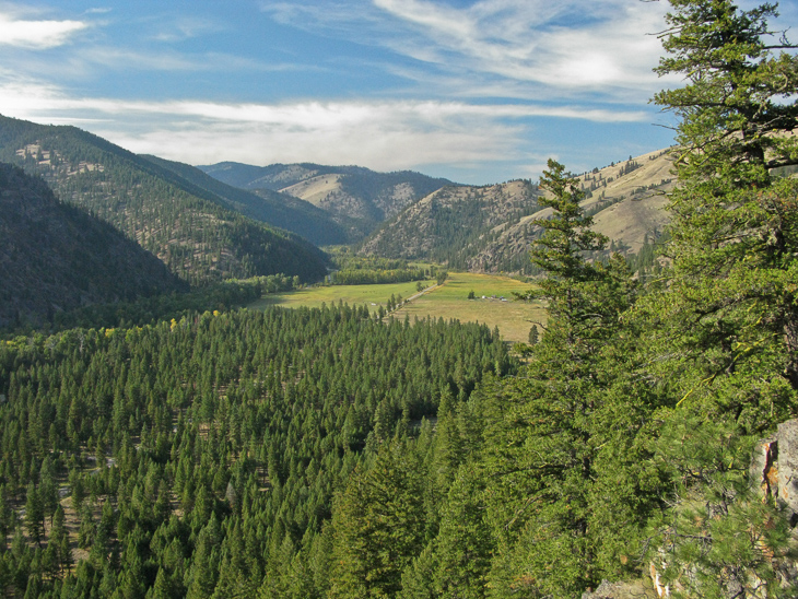Looking North Up the Valley, Montana photo