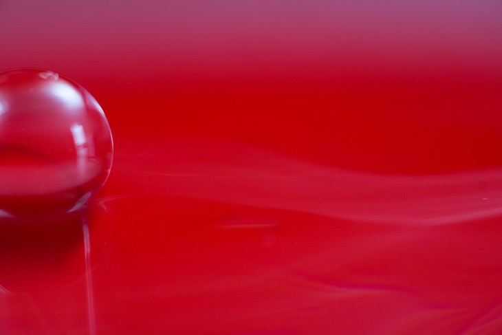 Red Magenta Drop, Water Drop Falling photo