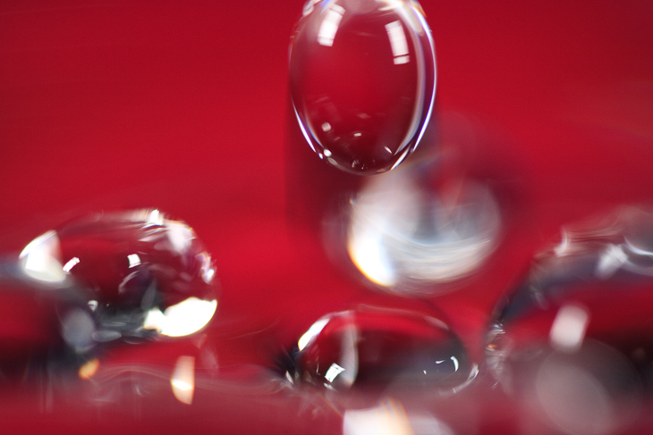 Red rain, Water Drop Falling II photo