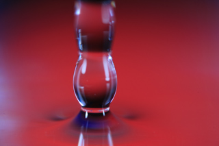 Vertical Red Wave, Water Drop Falling II photo