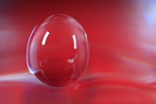Red Egg Drop, Water Drop Falling II photo
