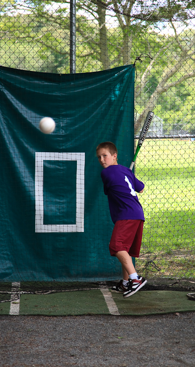 Ben in the Batting Cage, Marblehead photo