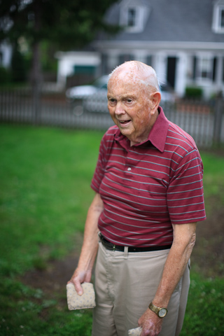 Dad Playing Beanbag, Marblehead photo