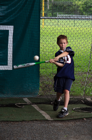 Sean in the Batting Cage, Marblehead photo