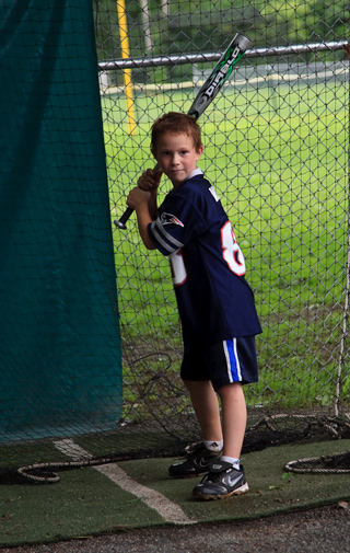 Sean in the Batting Cage, Marblehead photo